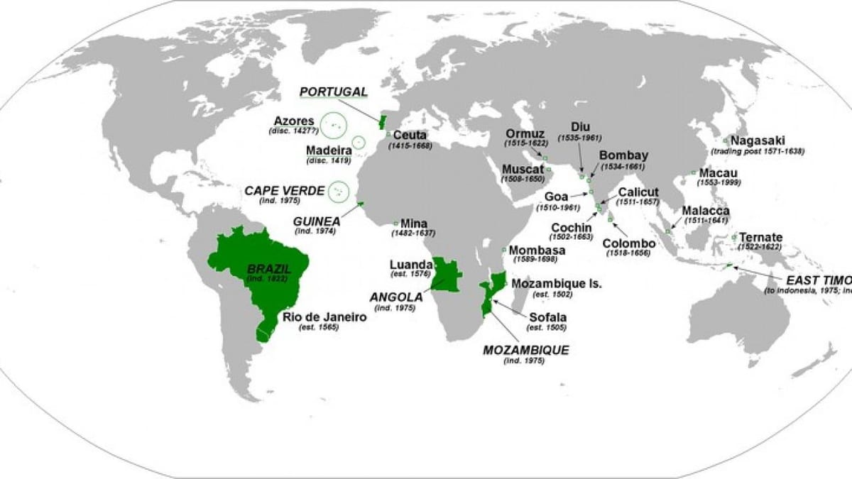 mapa del imperio portugués