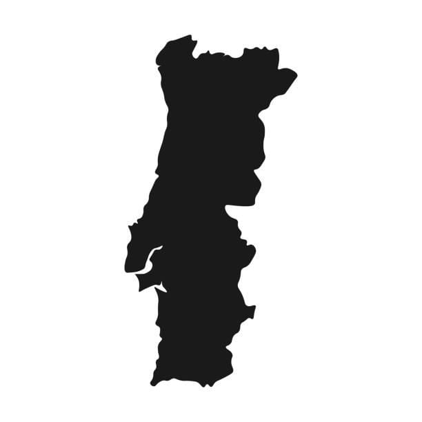 Portugal mapa de vector