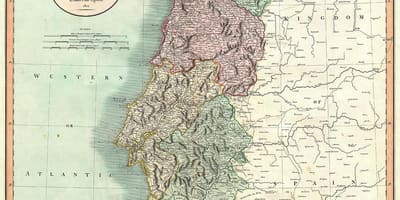 Mapa de la antigua Portugal