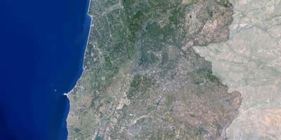 Mapa de Portugal satélite