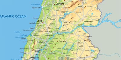 Portugal en el mapa