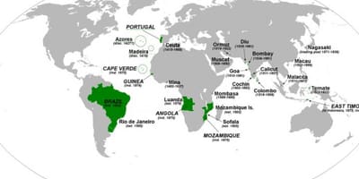 Mapa del imperio portugués
