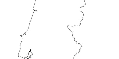 Esquema del mapa de Portugal