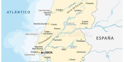 Portugal mapa del río
